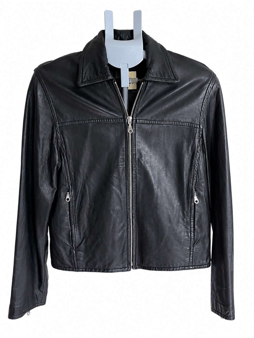 Vintage The Limited 90s Black Genuine Leather Moto Jacket S